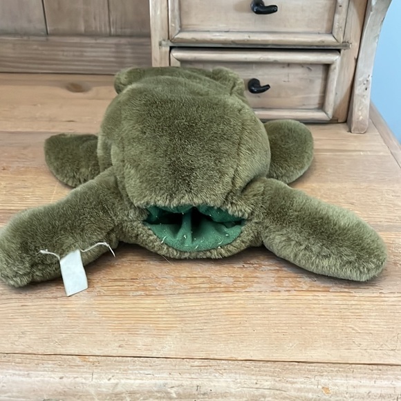 Frog Hand Puppet Plush Vintage Green Preschool Teacher Imaginative Play - Picture 5 of 8
